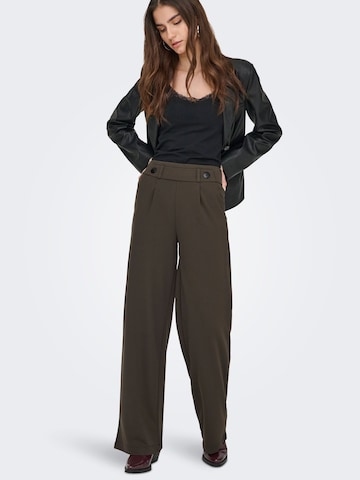 JDY Tall Wide leg Bandplooibroek 'JDYGeggo' in Bruin