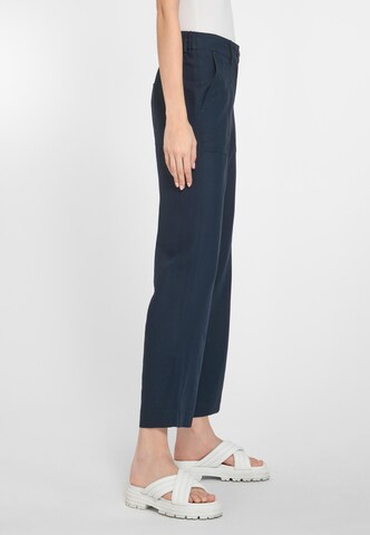 Peter Hahn Wide Leg Hose in Blau