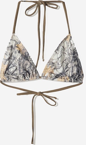 Bershka Kolmio Bikinitoppi värissä harmaa: etupuoli