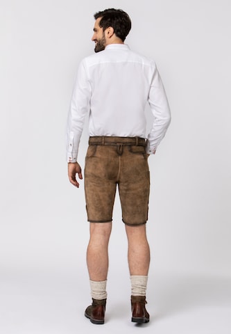 STOCKERPOINT Regular Traditional Pants 'Thomas2' in Brown