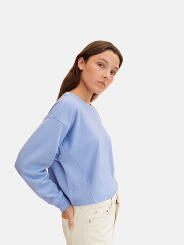 TOM TAILOR DENIM Sweatshirt in Blau