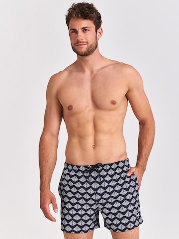 Shiwi Board Shorts 'Pyramid' in Blue: front