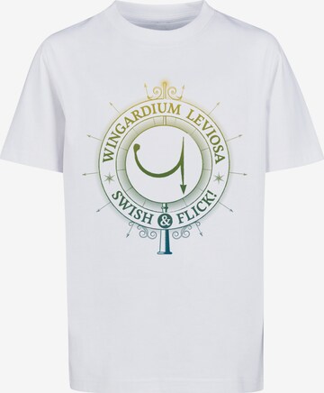 Maglietta 'Harry Potter Wingardium Leviosa Spells Charms' di F4NT4STIC in bianco: frontale
