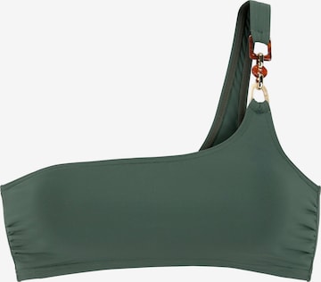 LASCANA - Bustier Top de bikini 'Yves' en verde: frente