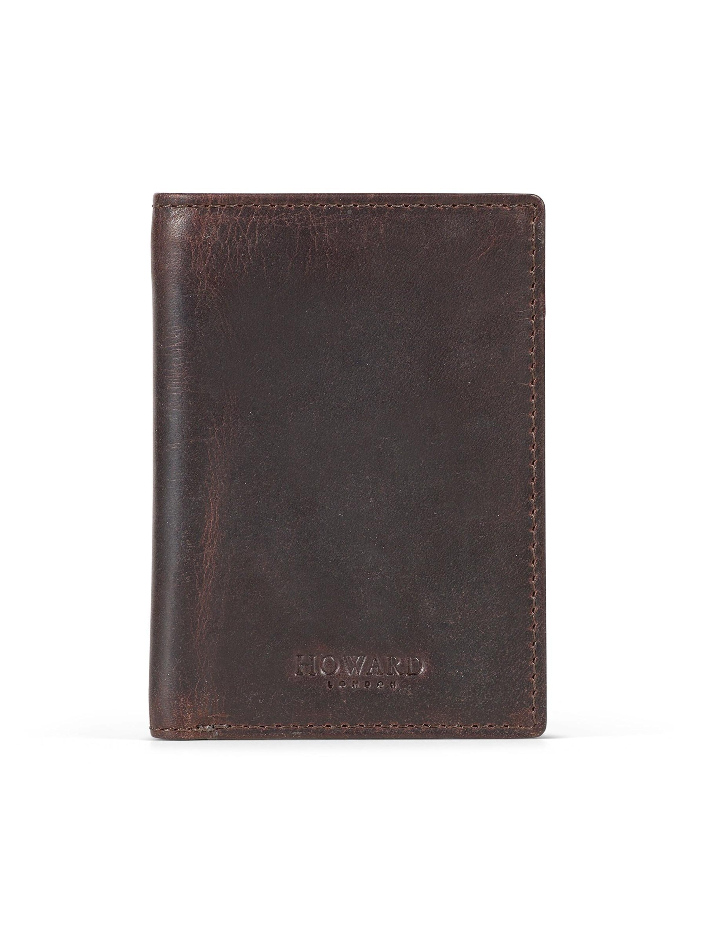 Porte-monnaies 'Howard Wallet Mark Dark Brown' Howard London en marron : devant