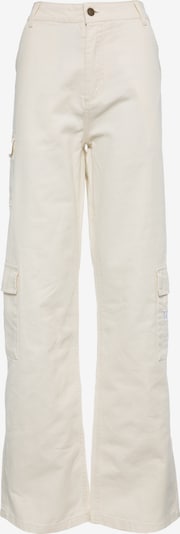 Karl Kani Pantalon cargo en blanc cassé, Vue avec produit