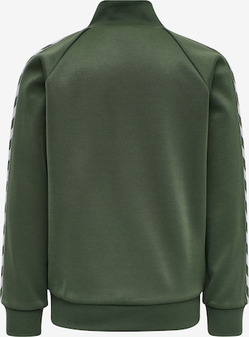 Hummel Regular fit Athletic Zip-Up Hoodie 'Kick' in Green