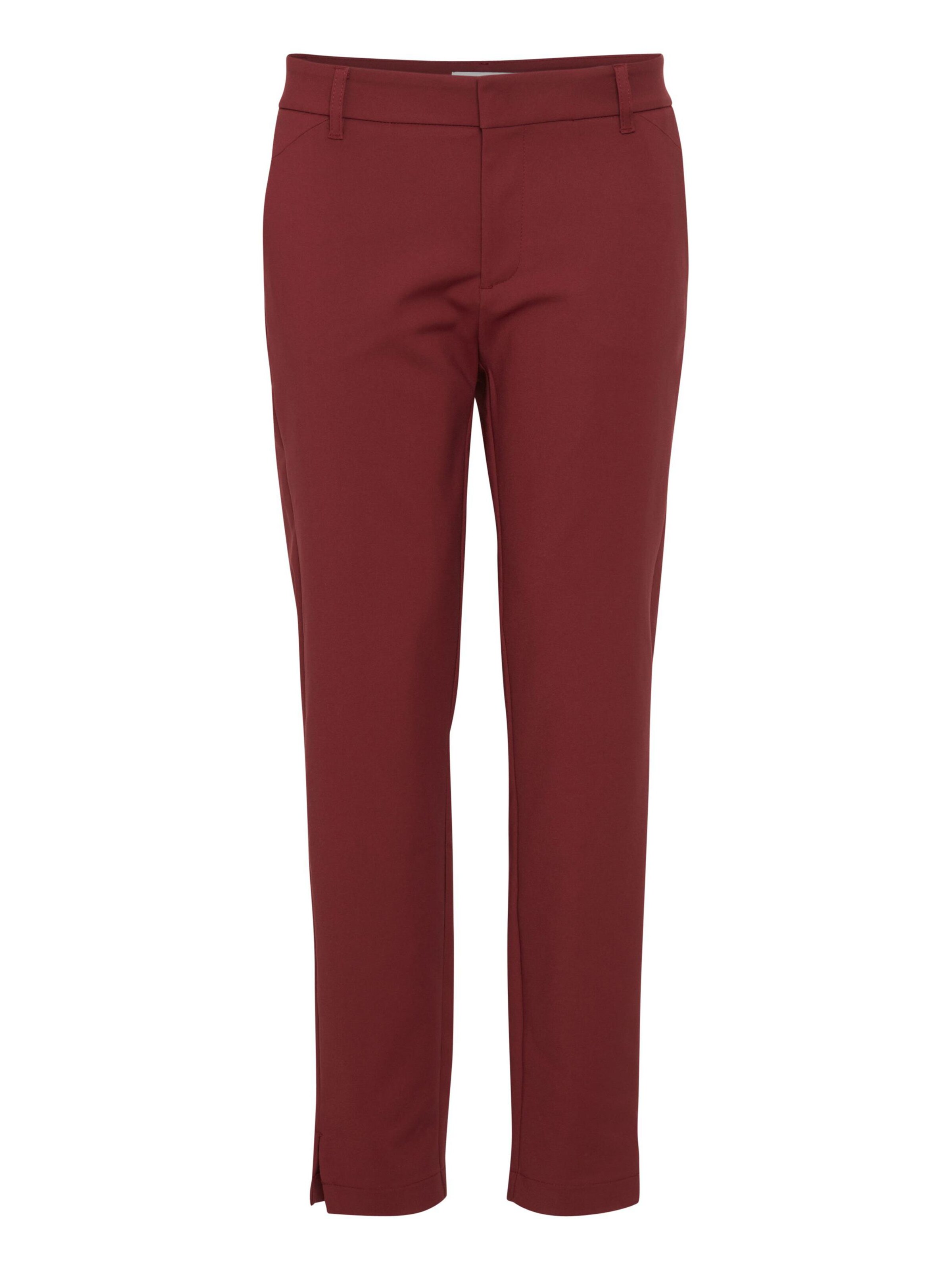 PULZ Jeans Slimfit Chino 'Bindy' in Rood: voorkant