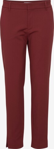 Coupe slim Pantalon chino ' BINDY ' PULZ Jeans en rouge : devant