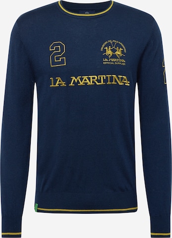 La Martina Sweater in Blue: front