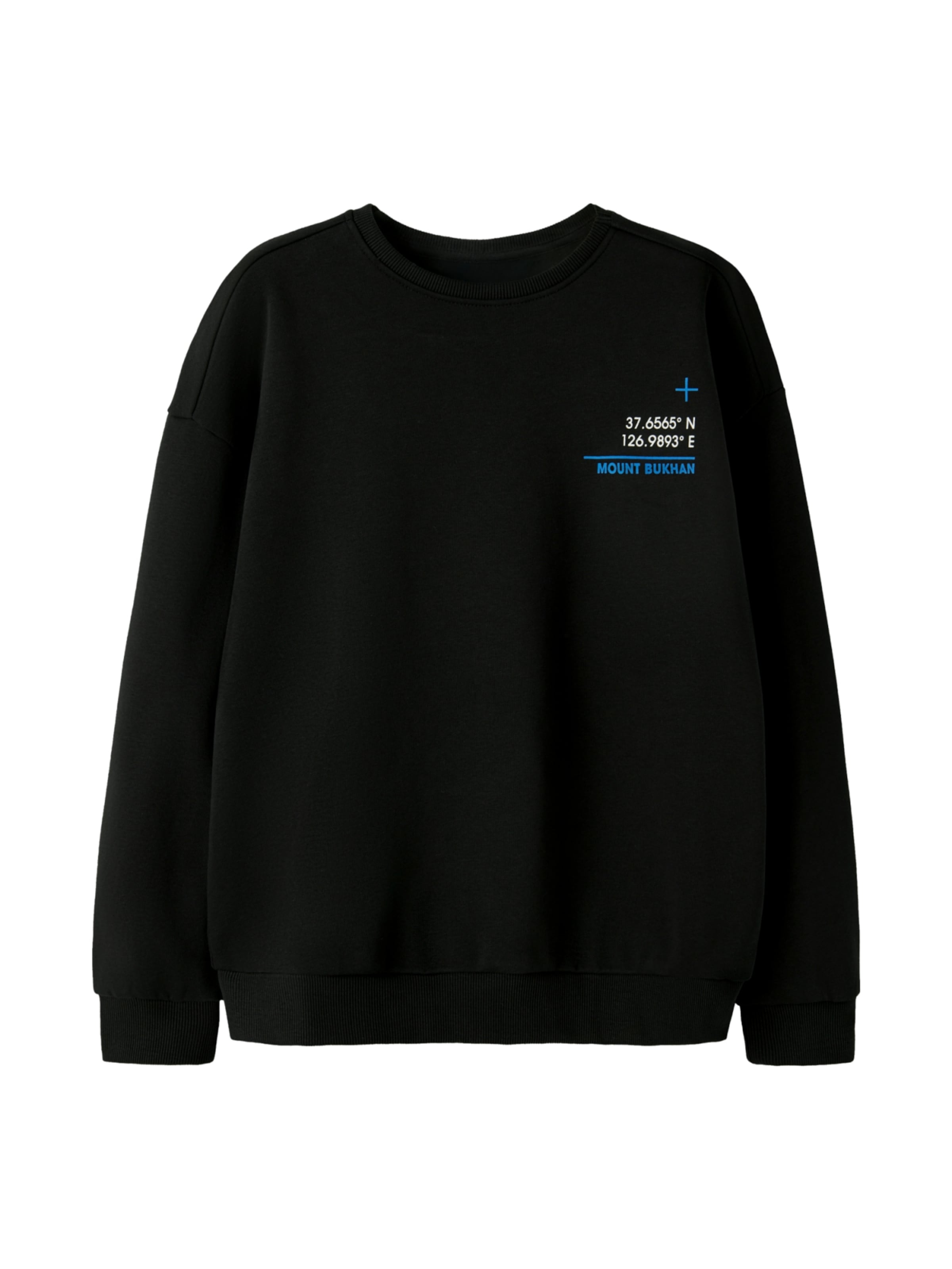 NAME IT - Sudadera 'Franz' en negro: frente