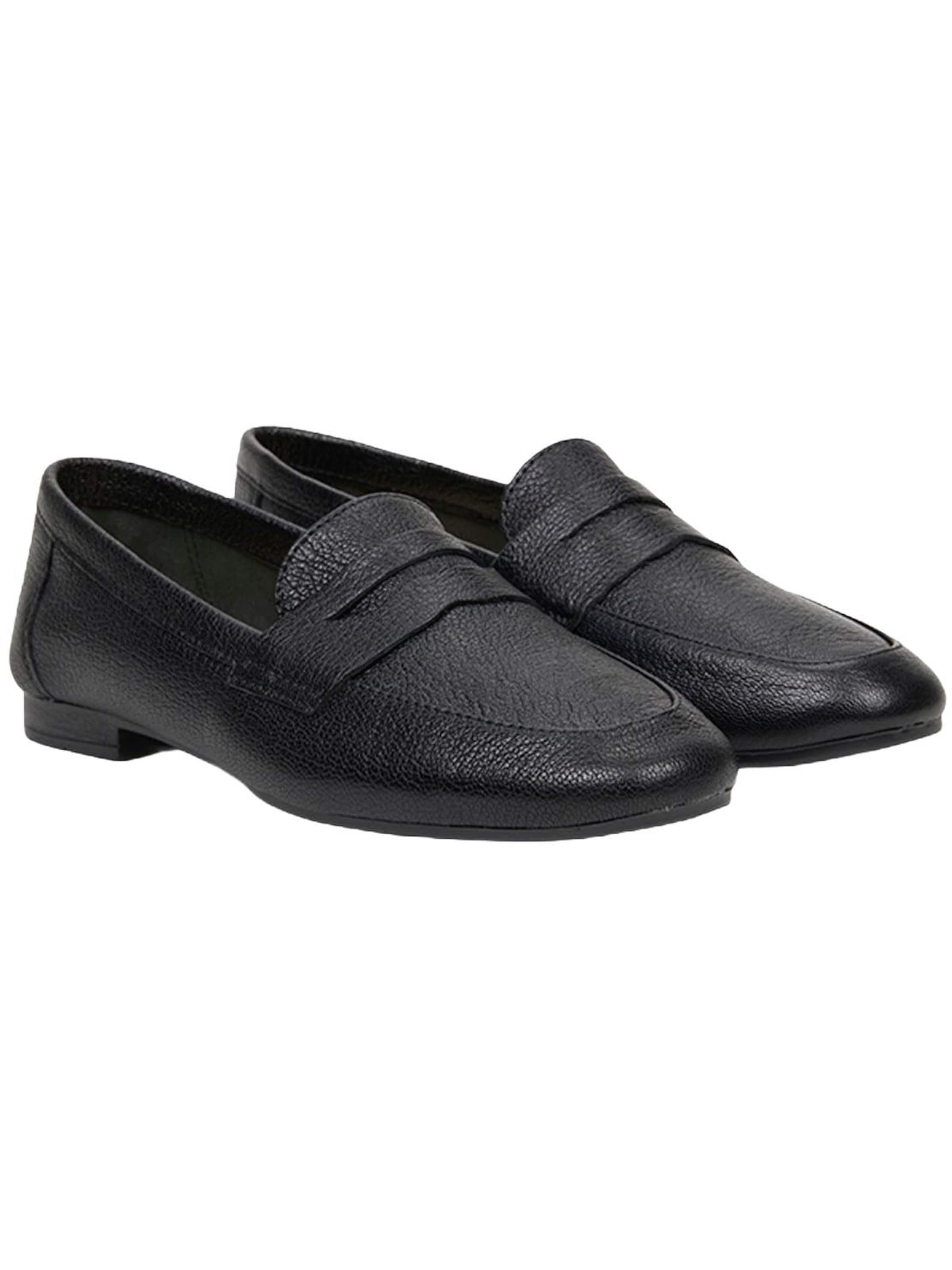 Mocassin 'Slipper' Desa en noir : devant