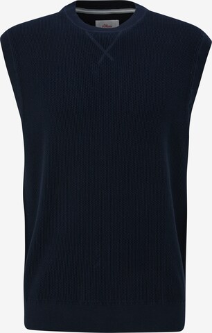 s.Oliver Sweater Vest in Blue: front