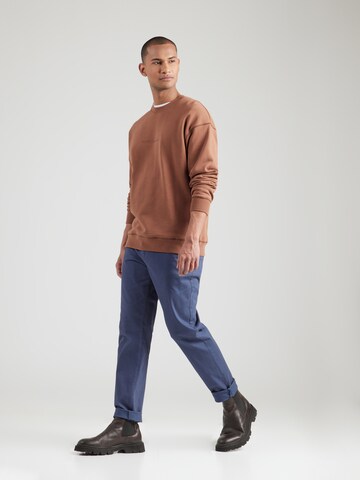 SCOTCH & SODA Sweatshirt 'Seasonal Core' in Braun