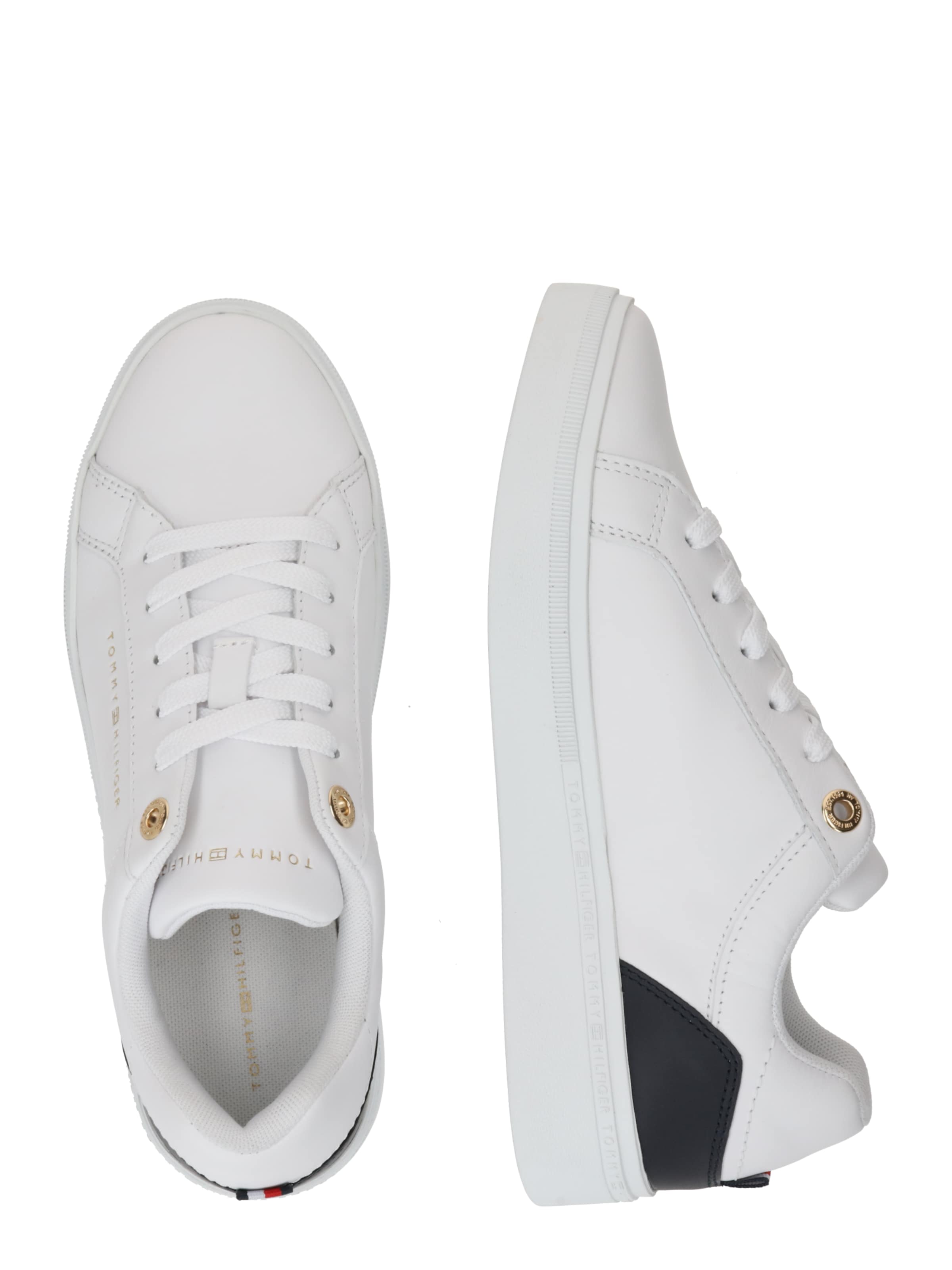 Sneaker bassa 'Elevated  Essential Court' di TOMMY HILFIGER in bianco