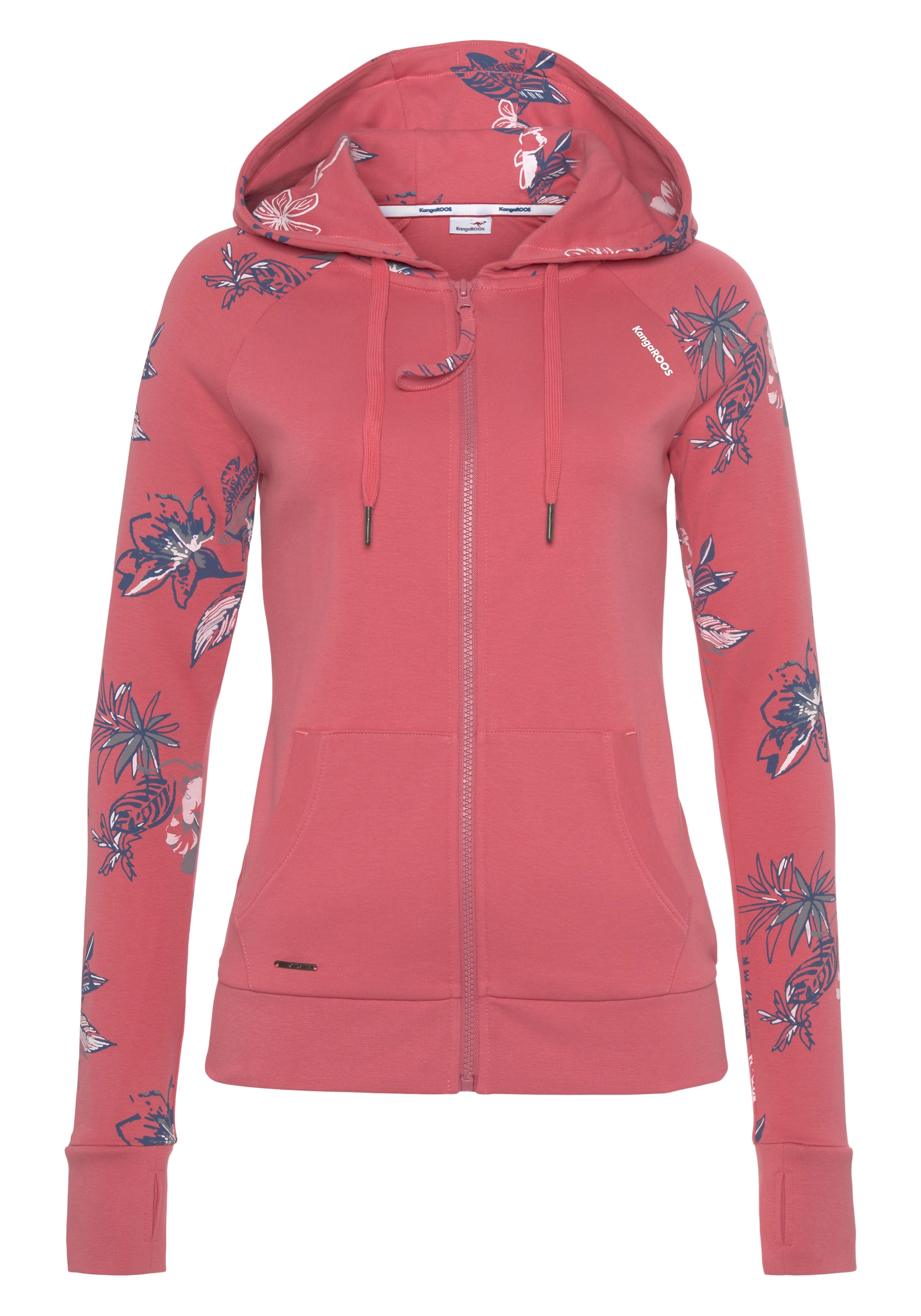KangaROOS Sweatjacke in Pink: Vorderseite