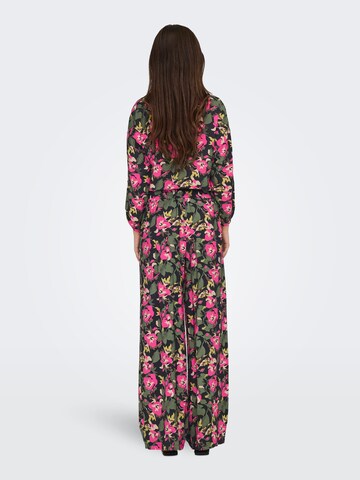 JDY Wide Leg Housut 'Troya' värissä monivärinen