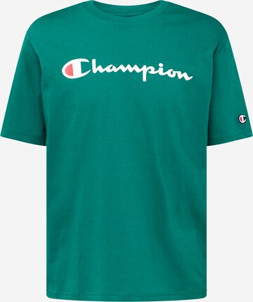 Champion Authentic Athletic Apparel Shirt in Groen: voorkant