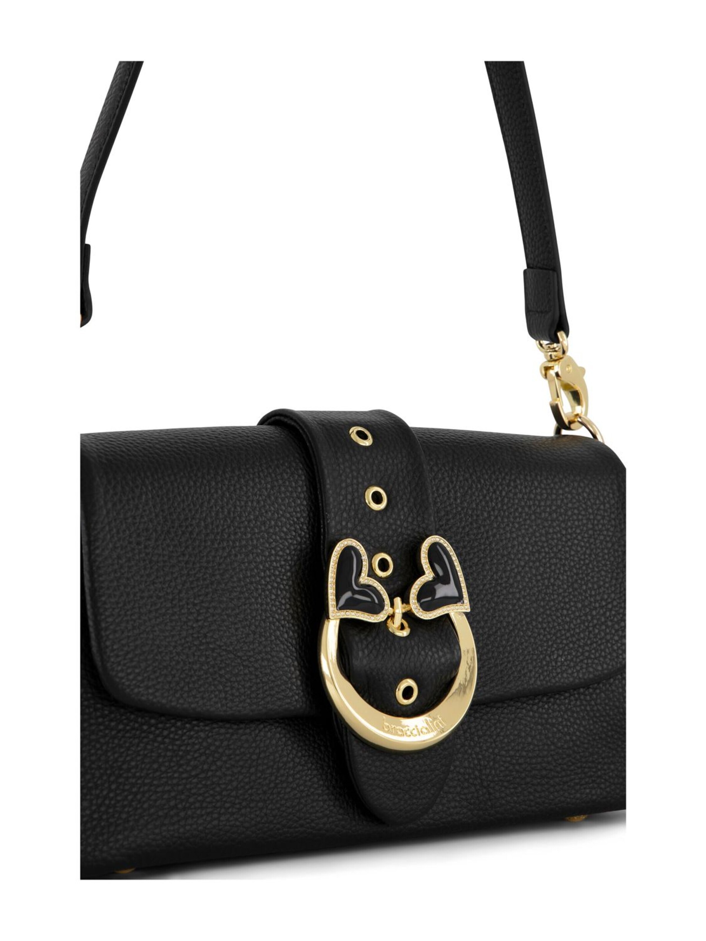 Borsa a spalla 'Baroque' di Braccialini in nero