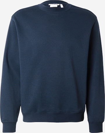 Sweat-shirt 'Classic' WEEKDAY en bleu : devant