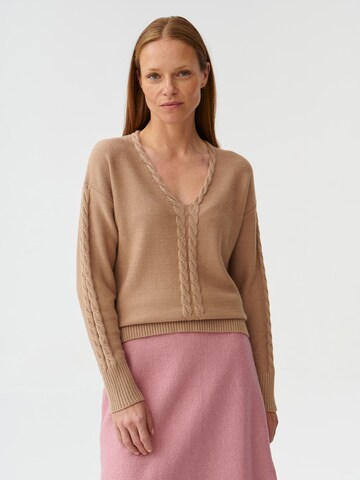 TATUUM Sweater 'POLI' in Beige: front