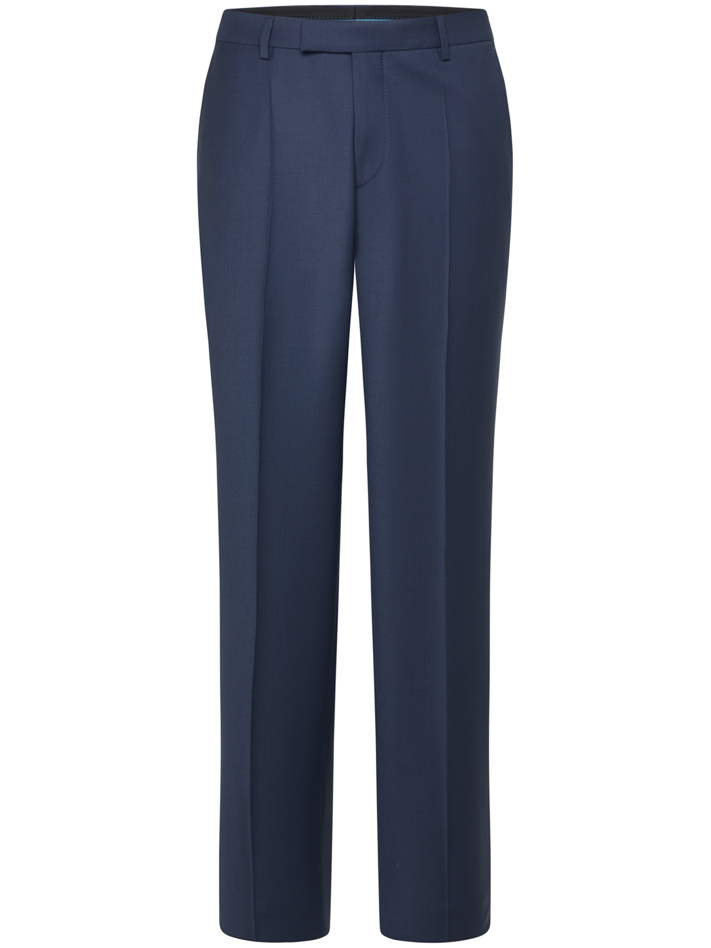 PIERRE CARDIN Regular Trousers with creases 'Ryan' in Blue: front