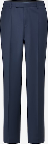 PIERRE CARDIN Regular Pleated Pants 'Ryan' in Blue: front