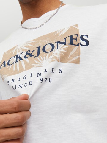 Tricou 'Crayon' de la JACK & JONES pe alb