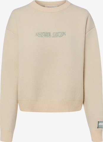 Another Cotton Lab Pullover ' Notes ' in Beige: Vorderseite