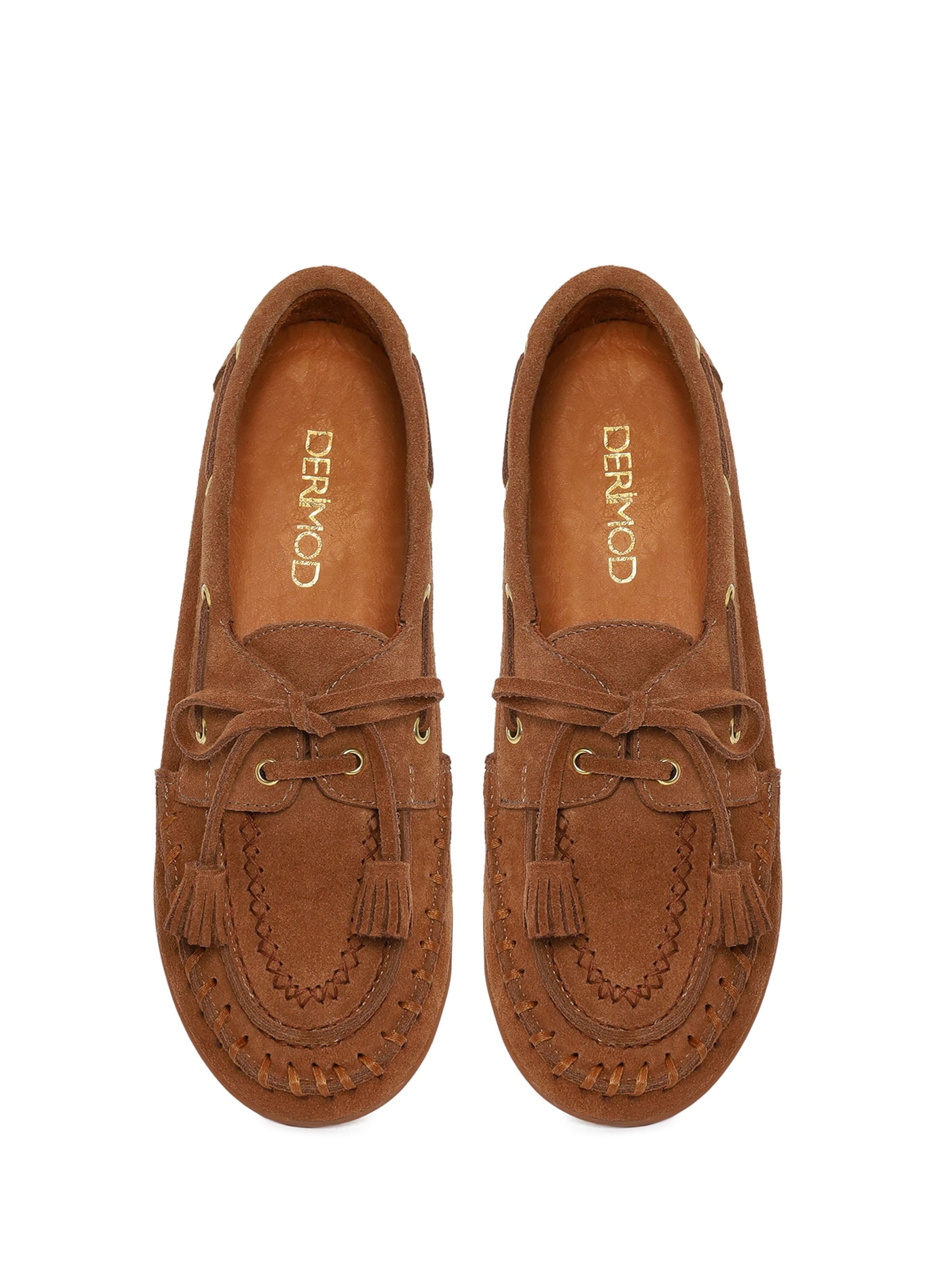 Derimod Mocassins in Bruin