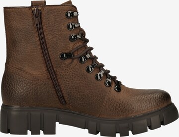 Steven New York Lace-Up Ankle Boots in Brown