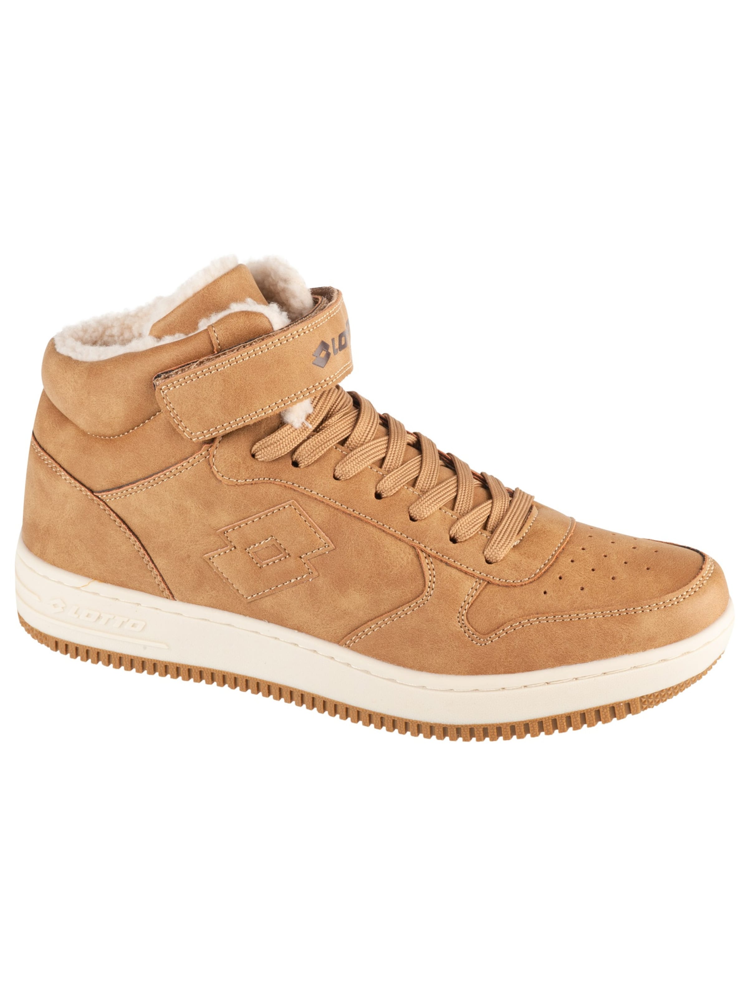 LOTTO Sneaker low 'Lotto Paliot Fur'‌‌ in Braun: Vorderseite