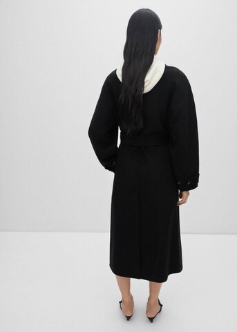 MANGO Mantel 'Kurt' in Schwarz