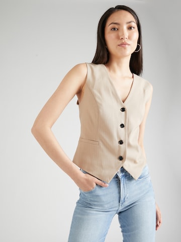 BRUUNS BAZAAR Vest in Beige: front