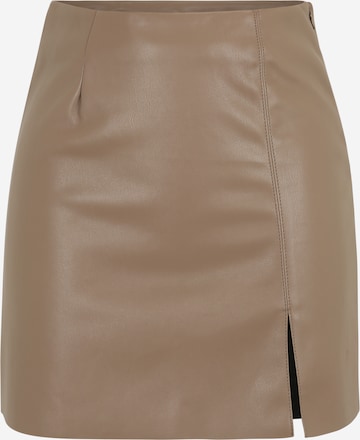 Noisy May Petite Skirt 'CLARA PENNY' in Brown: front