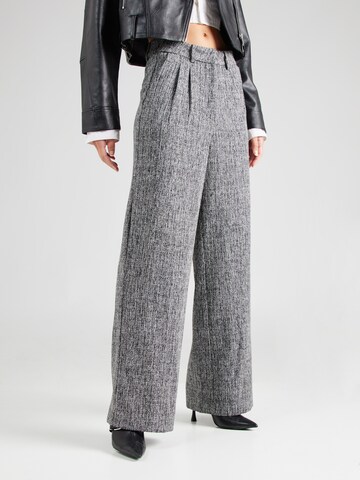 VILA Wide Leg Hose 'VIEVIE' in Schwarz: Vorderseite