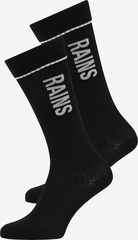 RAINS Ponožky – černá: přední strana