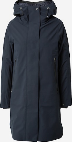 Krakatau Between-seasons coat in Blue: front