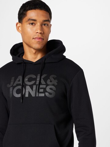 juoda JACK & JONES Megztinis be užsegimo