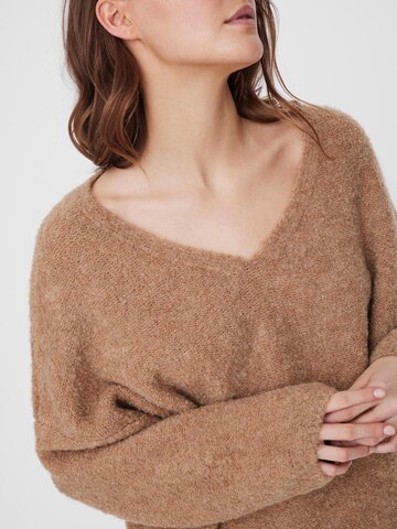 VERO MODA Sweater 'Bonny' in Brown