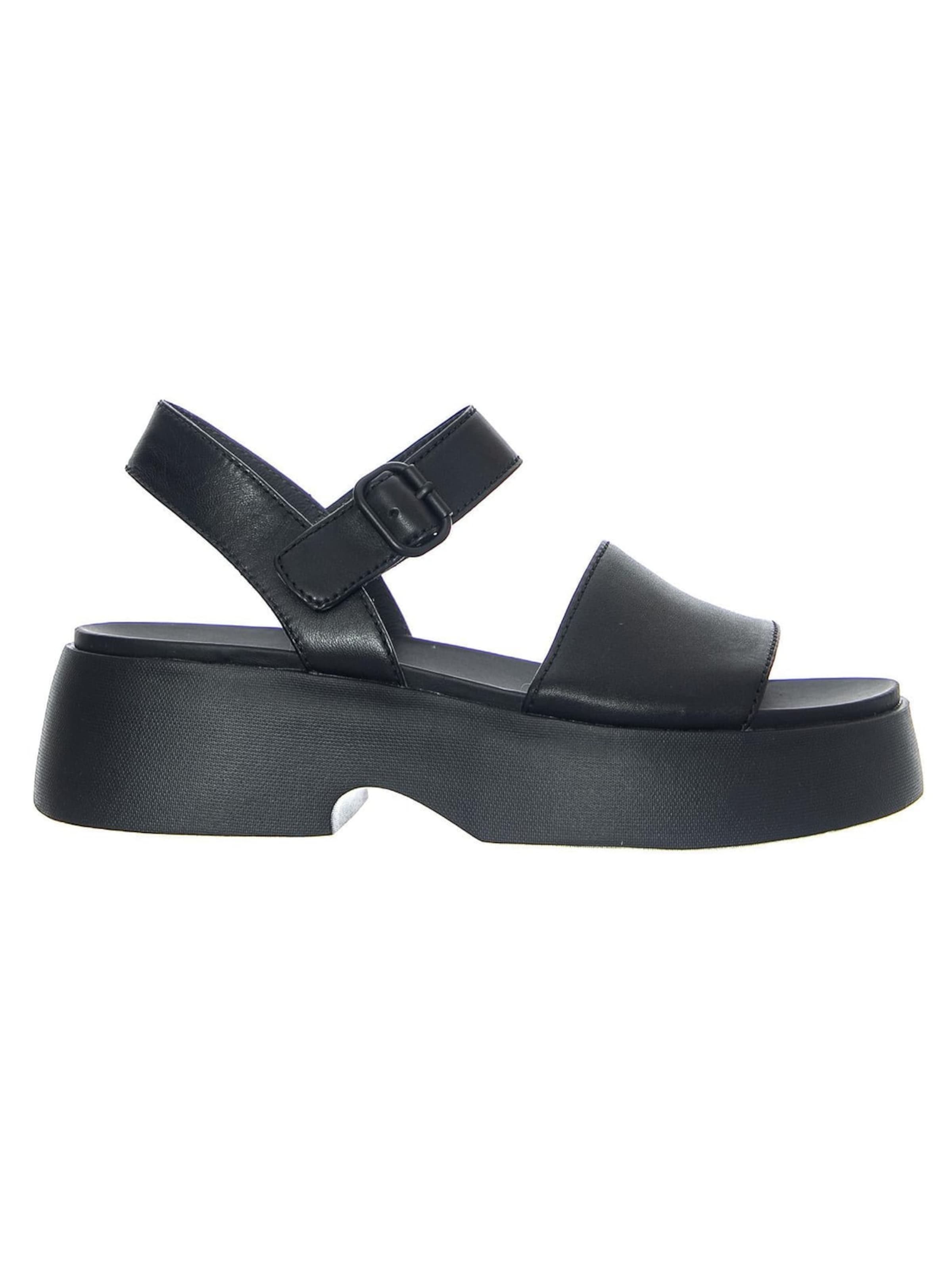 CAMPER Sandały 'Gobi Flora/Tasha Flora Ultrasoft Black/Tasha Black' w kolorze szary: przód