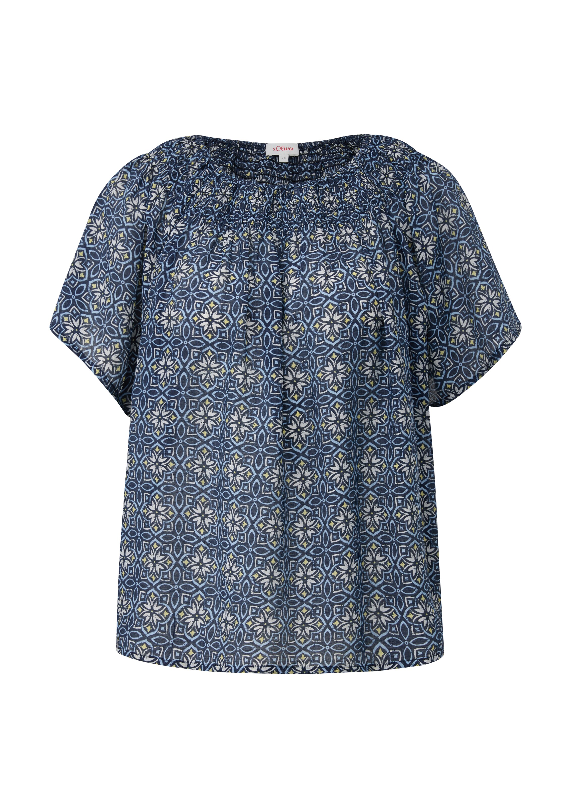 s.Oliver Blouse in Blauw: voorkant