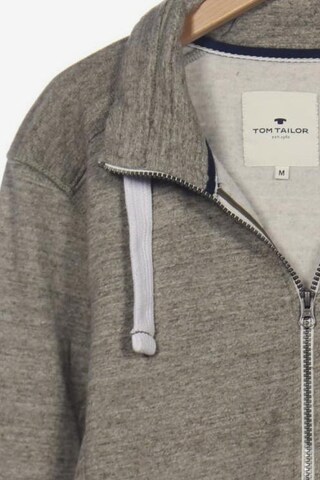 TOM TAILOR Sweatshirt & Zip-Up Hoodie in M in Grey