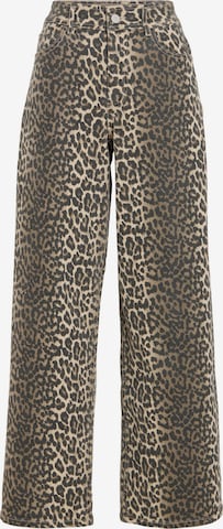 Wide leg Jeans di VILA in beige: frontale