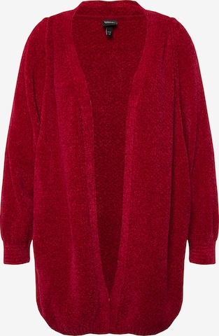 Cardigan Ulla Popken en rouge : devant