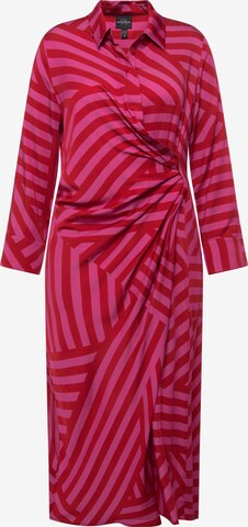 Ulla Popken Shirt Dress in Pink: front