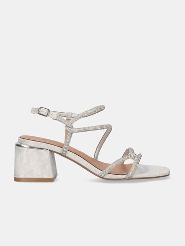 EXE Sandalen met riem 'CARMEN-777' in Zilver: voorkant
