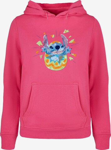 ABSOLUTE CULT Sweatshirt 'Lilo and Stitch - Cracking Egg' in Pink: predná strana