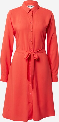 ICHI Shirt dress 'Main' in Red: front