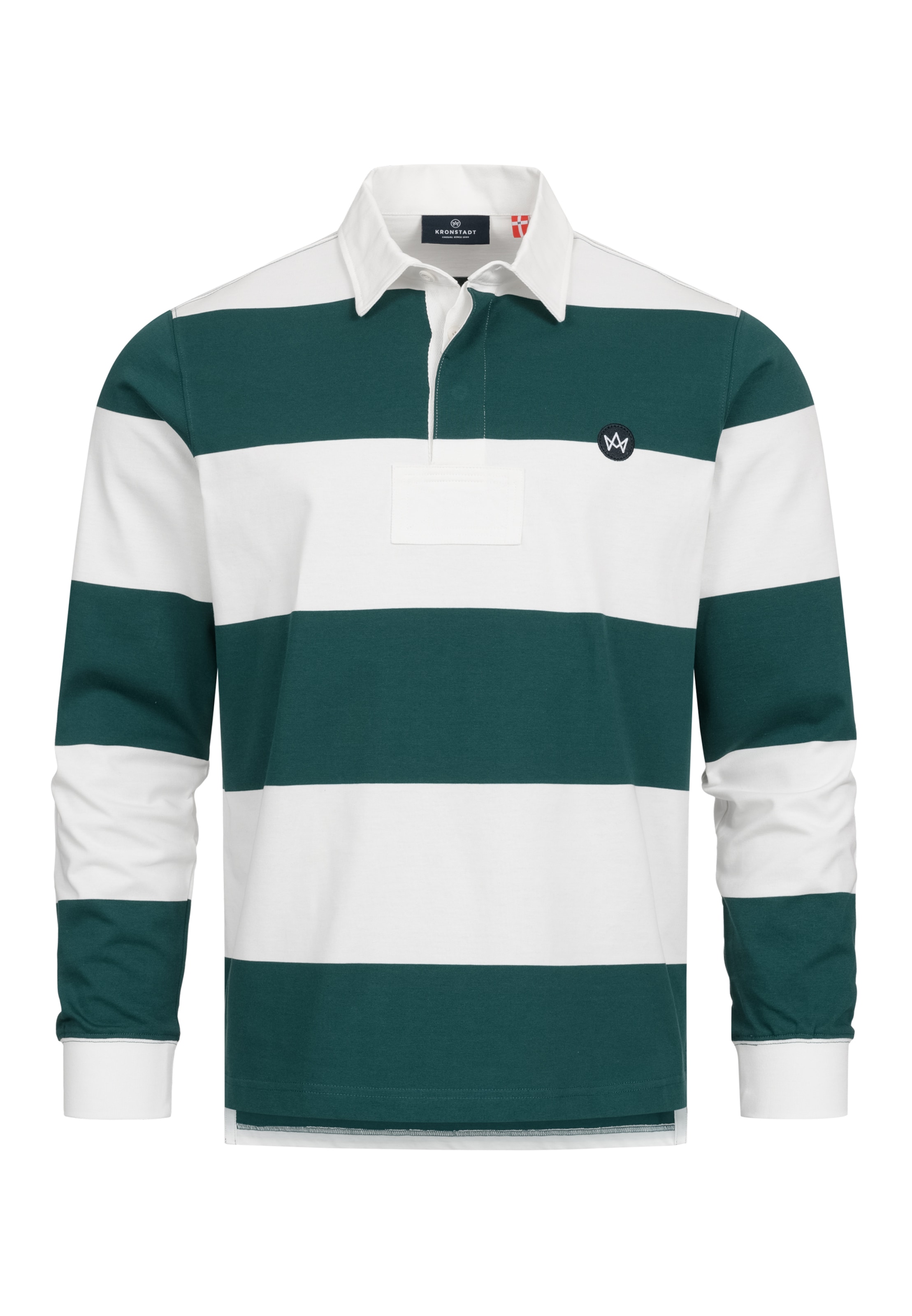 Kronstadt Shirt 'Lark' in Emerald / White, Item view